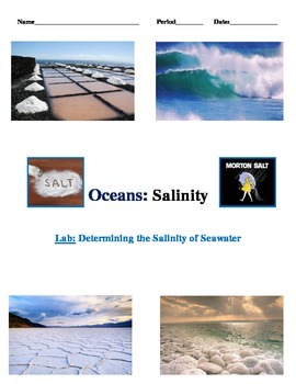 Preview of Oceans and Salinity LAB w/ MATH: 2 Versions (Takes Oceans to a New Level)