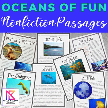 Preview of Oceans of Fun: 2nd - 3rd Grade Nonfiction Reading Passages and Comprehension