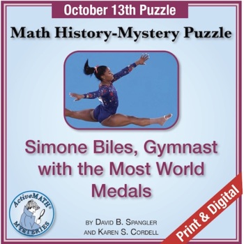 Preview of Oct. 13 Math & Sports Puzzle: Simone Biles, Gymnast | Daily Mixed Review