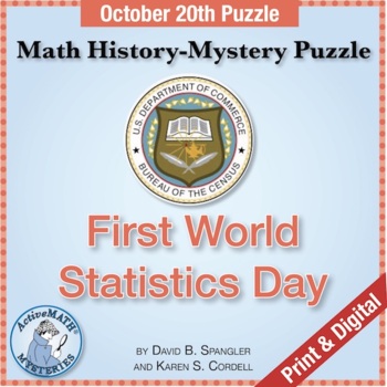 Preview of Oct. 20 Math History-Mystery Puzzle: First World Statistics Day