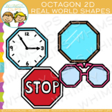Octagon Real Life Objects 2D Shapes Clip Art
