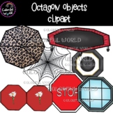 Octagon objects clipart