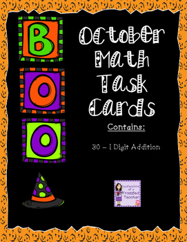 October 1 Digit Task Cards