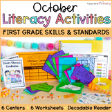 October Science of Reading Literacy Centers & 1st Grade Wo