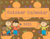 October 2021 Activboard Calendar