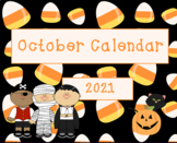 Updated!!!!  October 2023 Seasonal Activboard Morning Cale