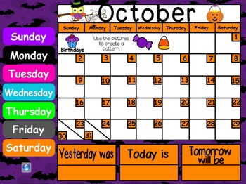 October First Grade ActivInspire Calendar & More by Kinder Lovin Fun