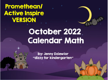 Preview of October 2022 Calendar for the  Promethean Board (ActivBoard)