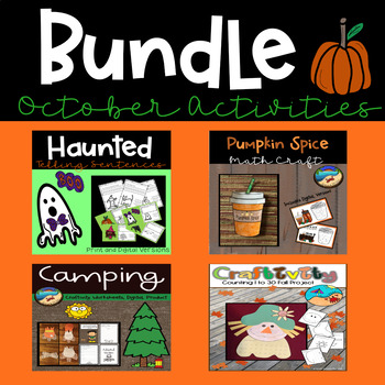 Preview of October Activities: Bundle of Digital and Printalbe Activities