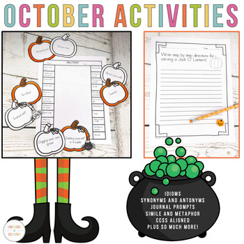 Preview of October Activities and Worksheets | Packet for Fast Finishers