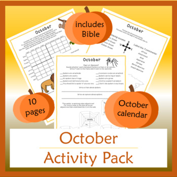 Preview of October Activity Pack