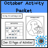 October Activity Packet-Early Finishers-Morning Work-Month