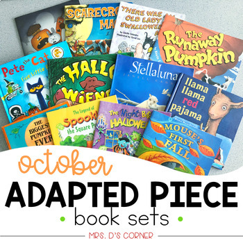 October Adapted Piece Book Set [ 14 book sets included! ] by Mrs