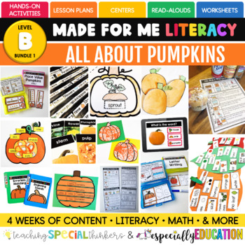 Preview of October: All About Pumpkins (Made For Me Literacy)