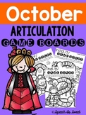 October Articulation Game Boards