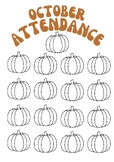 October Attendance Tracker