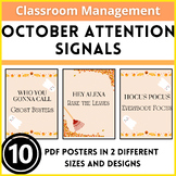 October Attention Signals Callback Posters