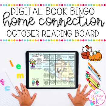 Preview of October Book Bingo Digital Reading Board | Google Slides