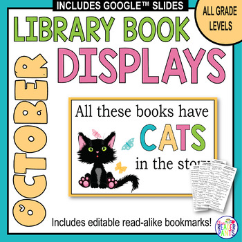 Preview of Library Display Posters - October - Halloween - All Grade Levels