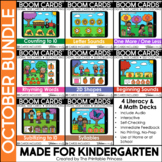 October Boom Cards™ for Kindergarten Fall Theme Bundle | D