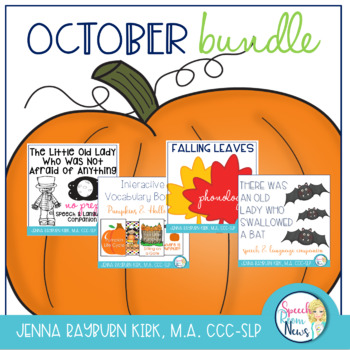 Preview of October Bundle for Speech and Language Therapy