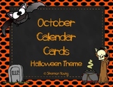 October Calendar Cards