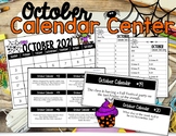 October Calendar Center Task Cards