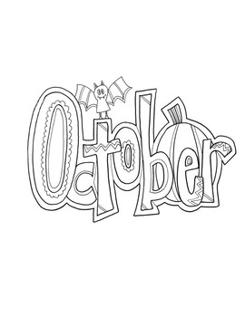 October Calendar Daily Work - New Alberta Curriculum - Grade 1 - Math