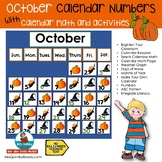 October Calendar Number Cards | Daily Calendar Math and Literacy