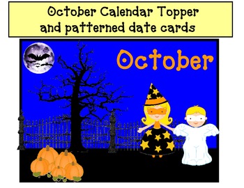 Preview of October Calendar Topper and AAB Patterned date cards