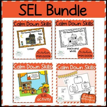 Preview of October Calm Down Unit - Social Emotional Learning Activities