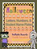 October: Cap.& Lowercase Letters, Numbers 0-10,& Student N