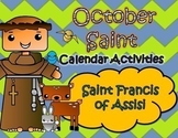 October Catholic Saint Calendar Activities - Saint Francis