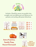 October Challenge Pages, Preschool, Kindergarten, Homework