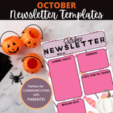 October | Class Newsletter Templates (Editable!)