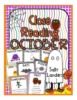 Preview of October Close Reading Pack - K, 1st & 2nd Grade
