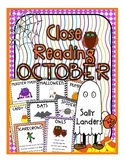 October Close Reading Pack - K, 1st & 2nd Grade