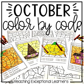 Preview of October Color by Code