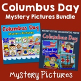 October Coloring Page Activity Puzzle, Columbus Day Myster