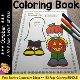October Coloring Pages Bundle
