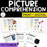 October Comprehension | Print + Digital Picture Comprehens