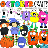 October Crafts Ghost, Pumpkin, Spider, Witch, & Monster Bu