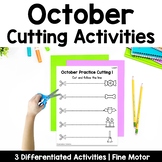 October Cutting Pages | Fine Motor Tubs | Morning Work