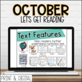 October DIGITAL Lets Get Reading 2nd Grade Reading Activit