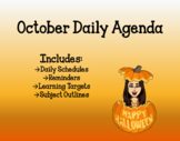 October Daily Agenda