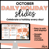 October Daily Holiday Slides