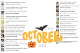 October Daily Holidays and Observances - 96+ non-fiction/f