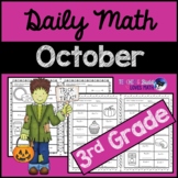 October Daily Math Review 3rd Grade Common Core