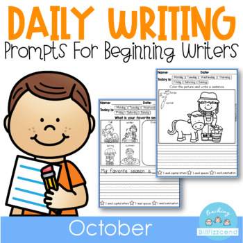 Preview of October Daily Writing Prompts