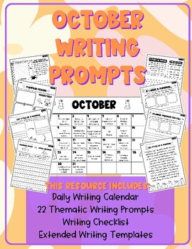 October Daily Writing Prompts | Writing Prompts | Informative | Narrative